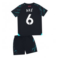 Dres Manchester City Nathan Ake #6 Rezervni za djecu 2023-24 Kratak Rukav (+ kratke hlače)